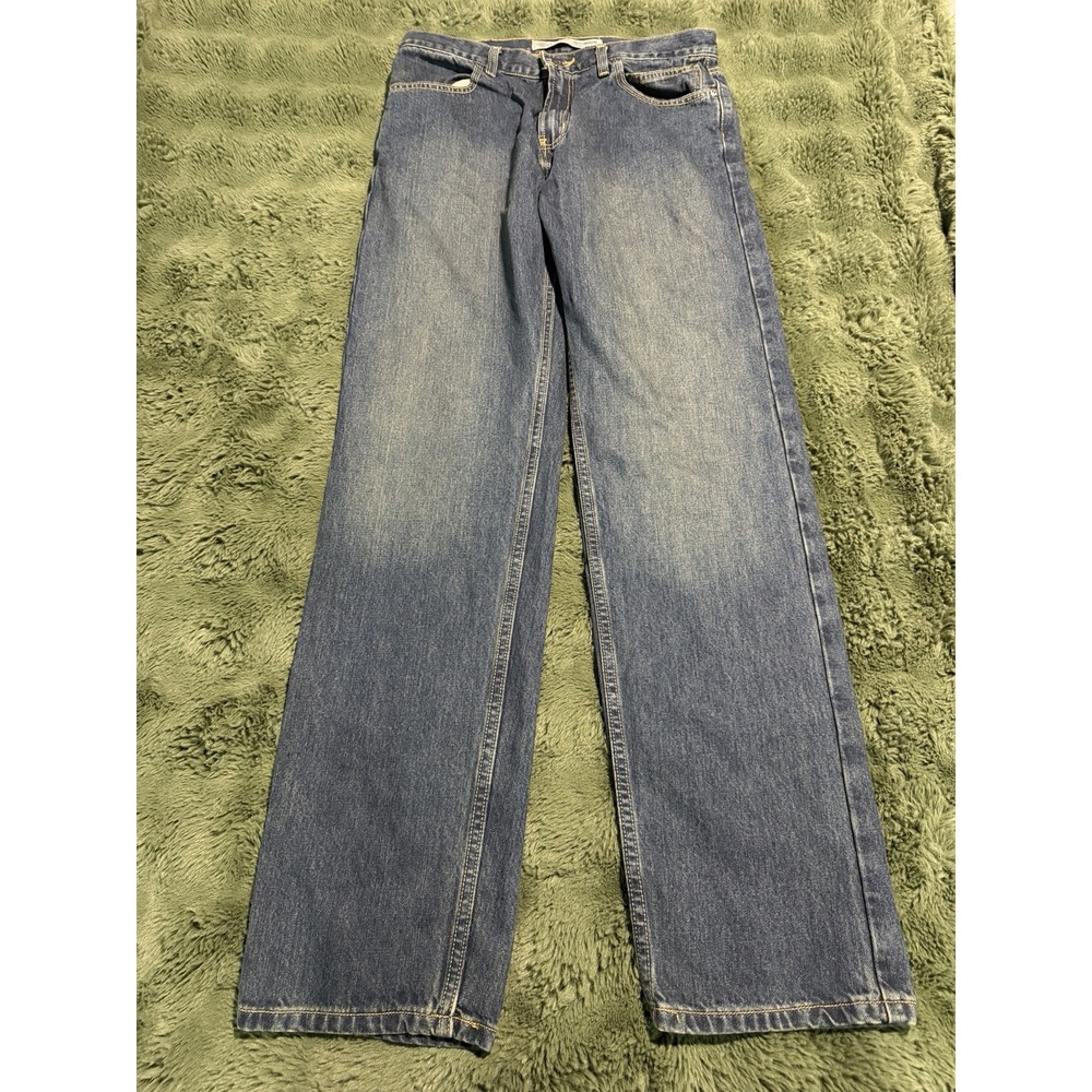 Harley Davidson Men's Straight Leg 34 X 34 Dark Blue Denim Jeans